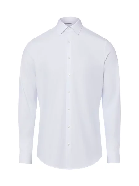 Finshley & Harding Koszula Mężczyźni Super Slim Fit 36 biały