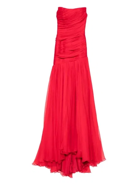 Rochie M.marquise drapată roșu