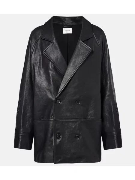 Geanta de piele Frame negru