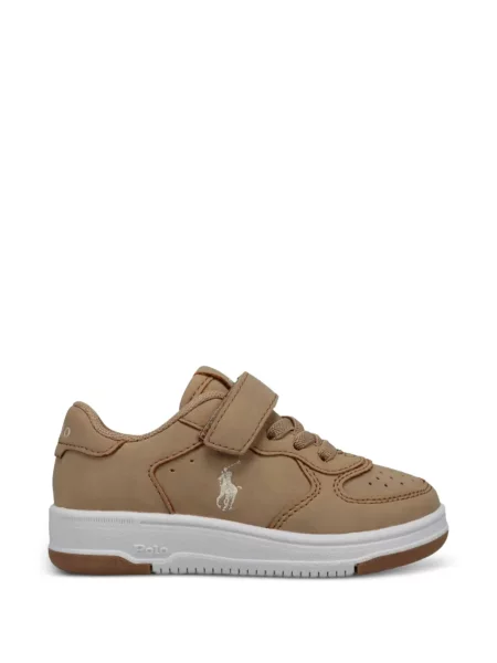 Sneakersy dziecięce Polo Ralph Lauren brązowe