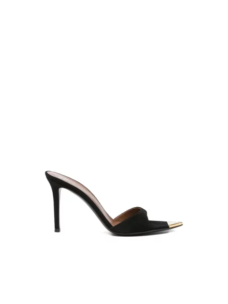 Klapki Giuseppe Zanotti skórzane czarne
