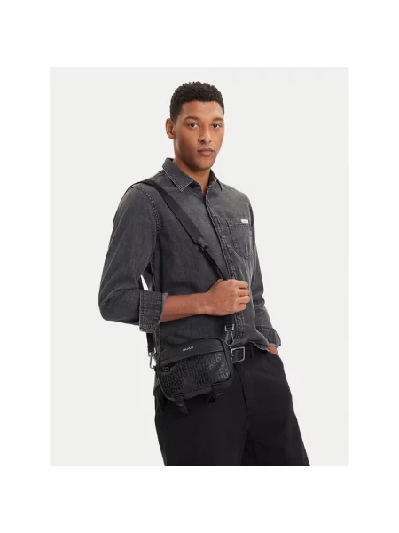 Torba crossbody Hugo z logo czarna