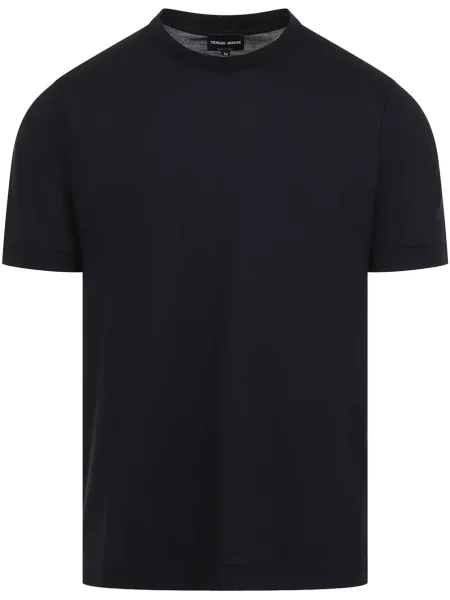 Tricou Giorgio Armani de lână albastru