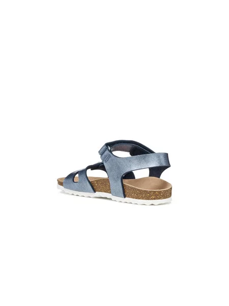 Sandály Geox J Adriel Girl M modrá
