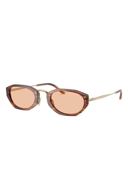 Ochelari de soare ovali Giorgio Armani verde