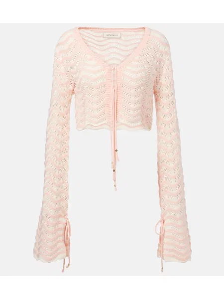 Top Bananhot w paski o krotszym kroju różowy