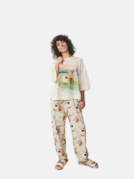 Next Pijama deschis / mai multe culori verde