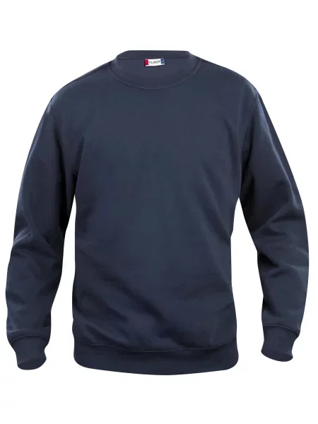 Clique Basic Roundneck Junior blu granatowy wygodna bluza – dark navy niebieska
