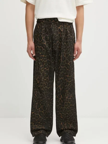 Traperice Andersson Bell Crossover Carpenter Wide-Leg smeđa