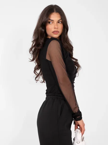 Bluză Factory Price transparente negru