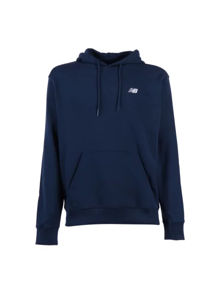 Bluza z kapturem New Balance frotte niebieska