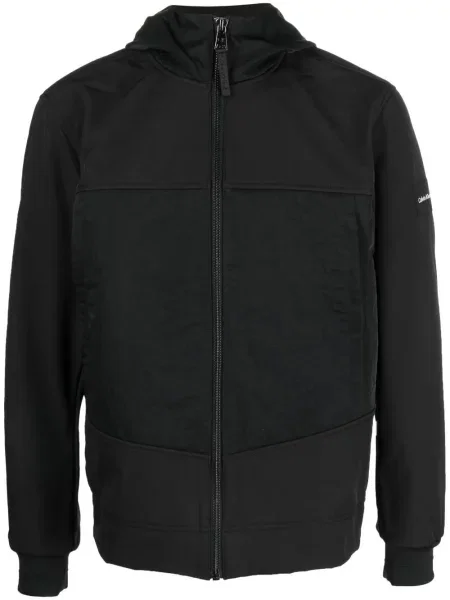 Geacă Calvin Klein cu glugă negru