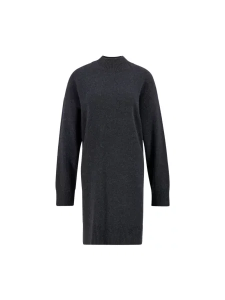 Mała mały sukienka mini Barbour wełniana szara