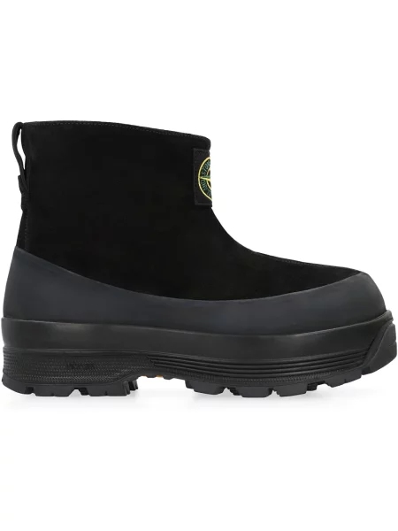 Botki Stone Island zamszowe z kamieniami czarne