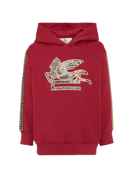 Bluza z kapturem dziecięca Etro czerwona
