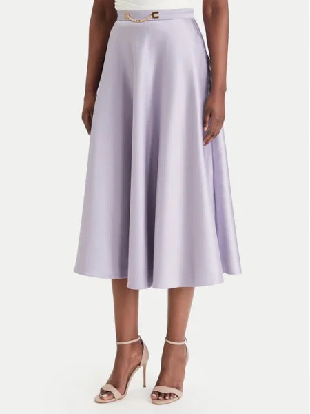Elisabetta Franchi Fustă midi violet