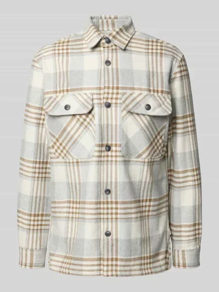 Koszula casualowa regular fit z kołnierzykiem typu kent Jack & Jones Premium