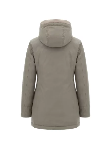 Geacă parka Woolrich cu glugă gri
