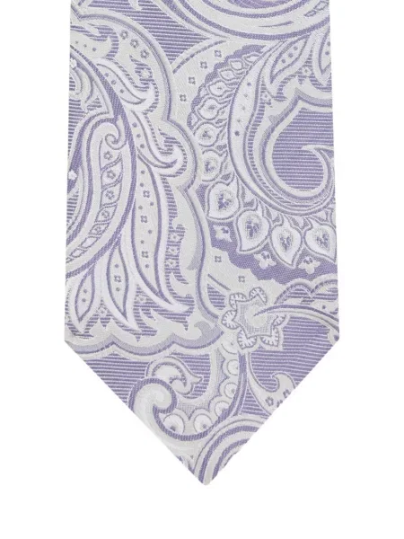 Cravată Etro cu dungi din jacard violet