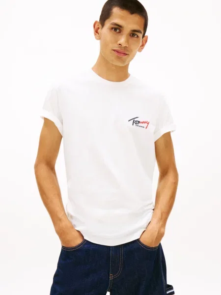 Koszulka Tommy Hilfiger Jeans biała