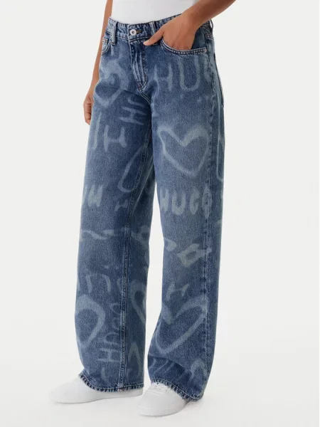 HUGO Джинси Gamala Голубий Baggy Fit