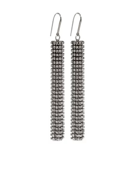 Cercei Isabel Marant de cristal argintiu