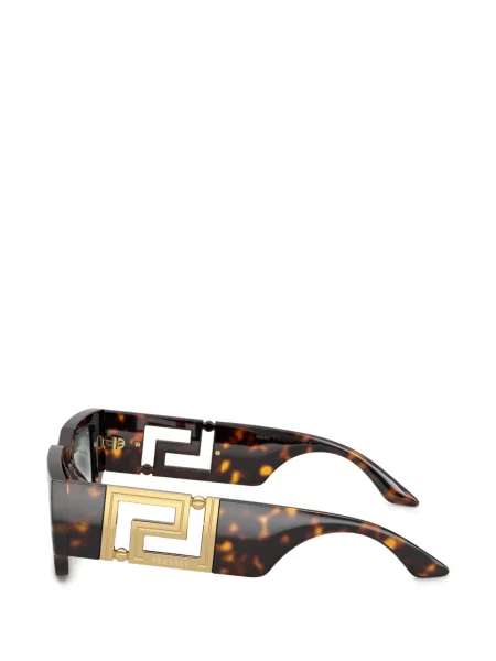 Правоъгълни слънчеви очила Versace Eyewear кафяво