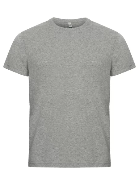 Clique Classic OC-T koszulka z bawełny organicznej melanż – grey szary