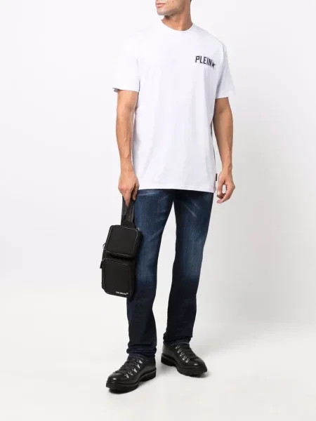 Tričko Philipp Plein s potiskem bílé