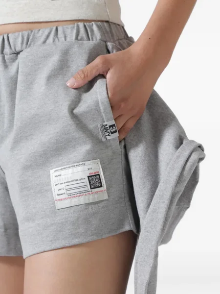 Pantaloni scurți Maison Mihara Yasuhiro cu legături gri