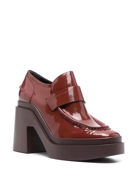 Pantofi loafer Clergerie roșu