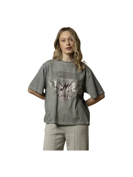 Koszulka Kocca z nadrukiem szara