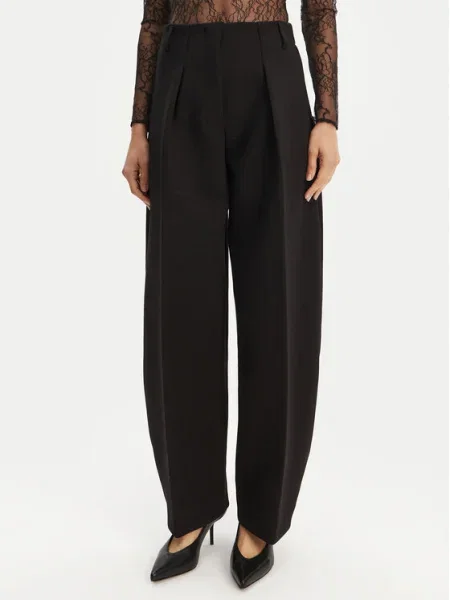 JACQUEMUS Pantaloni din Le Pantalon Ovalo negru
