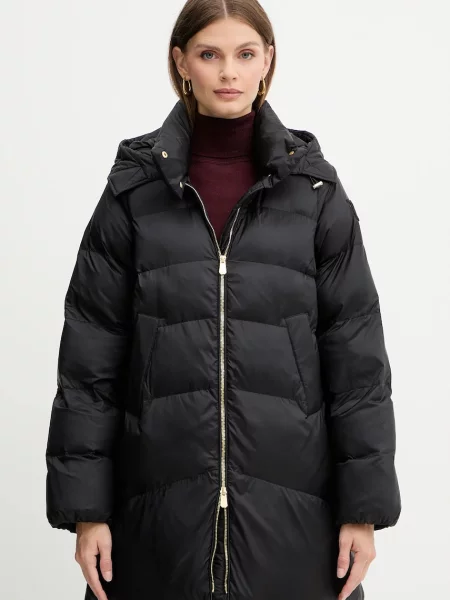 Pikowany płaszcz Pinko czarny