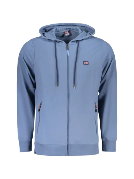 Hoodie Norwegian Rain με απλικέ μπλε