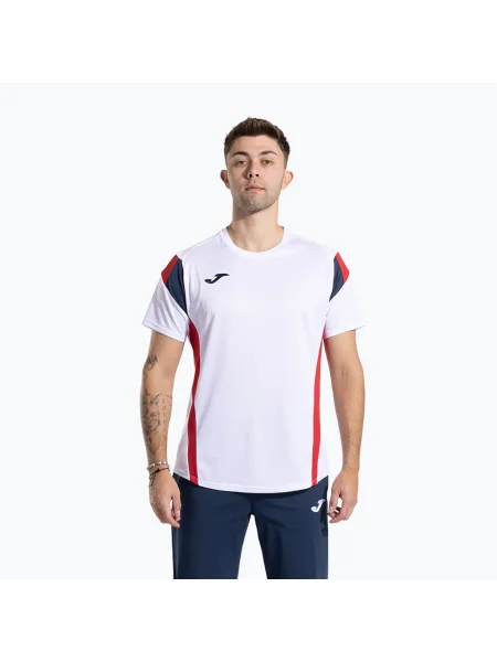 Tricou pentru bărbați Joma Montreal white/red alb
