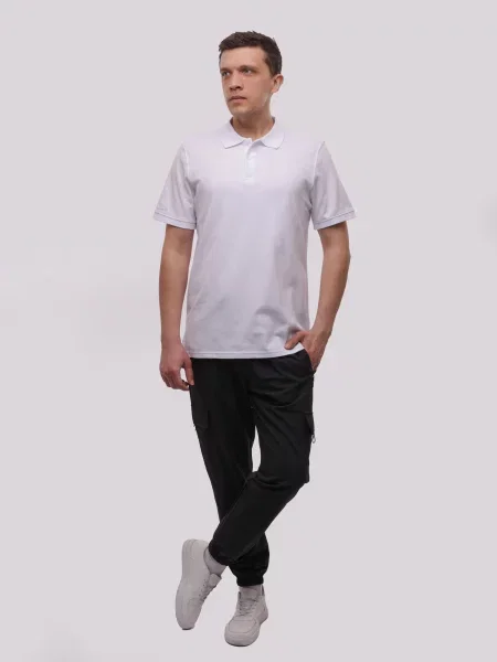 Поло Beki белое