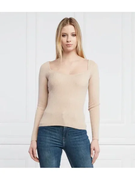 GUESS Pulover BABETTE bej