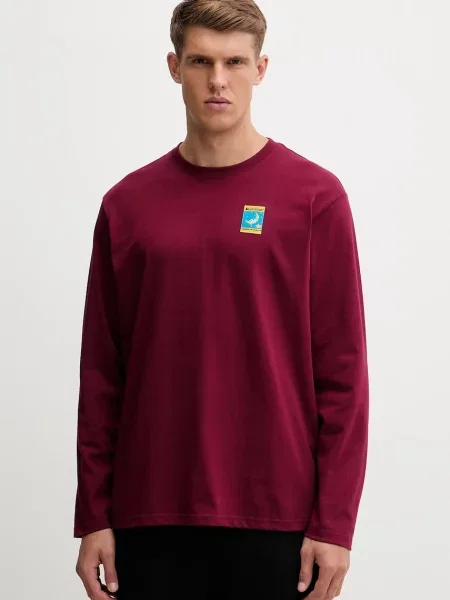 Majica z dolgimi rokavi LA Sportiva Moon Climb bordo