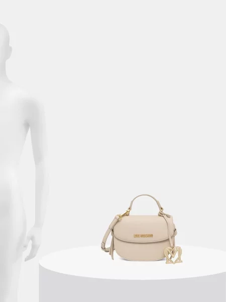 Кожаная сумка через плечо Love Moschino