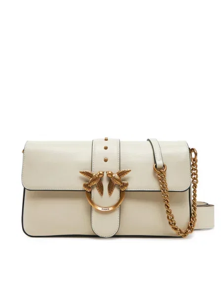 Klasična pisemska torbica Pinko bela