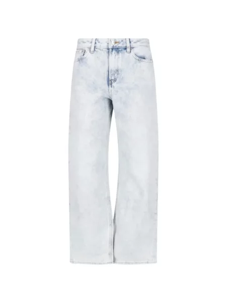 Blugi drepți Calvin Klein albastru