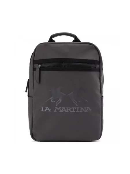 Torba La Martina z logo szara