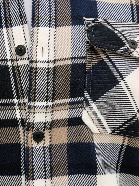 Сорочка Barbour GRASMOOR relaxed класичний комір синій