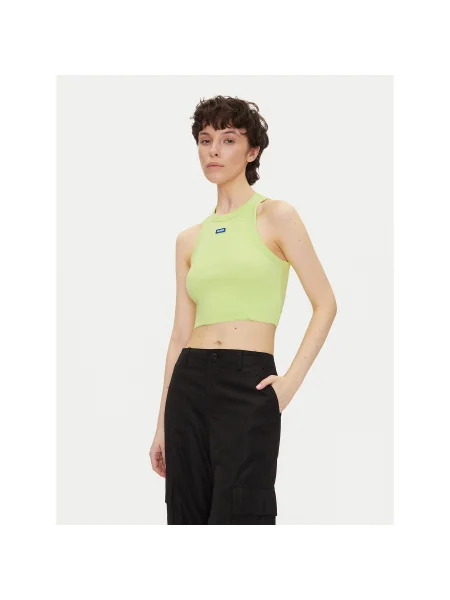 HUGO Felső Baby Tank_B Slim Fit zöld