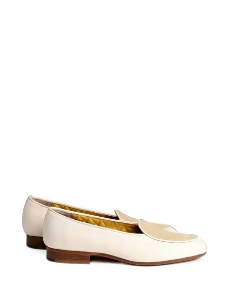 Pantofi loafer Fortela din piele de oaie alb