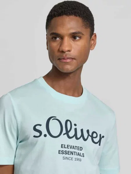 T-shirt o kroju regular fit z czystej bawełny S.oliver Red Label
