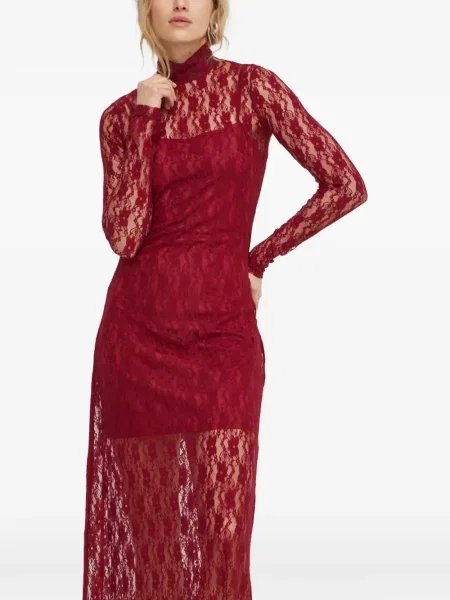 Rochie maxi Résumé de costum roșu