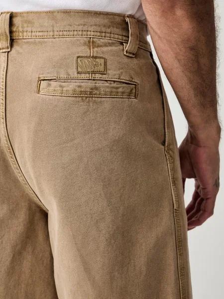 Vans къс панталон мъжки от деним Authentic Chino Baggy бежово