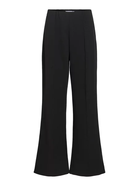 VILA Pantaloni cu dungă negru